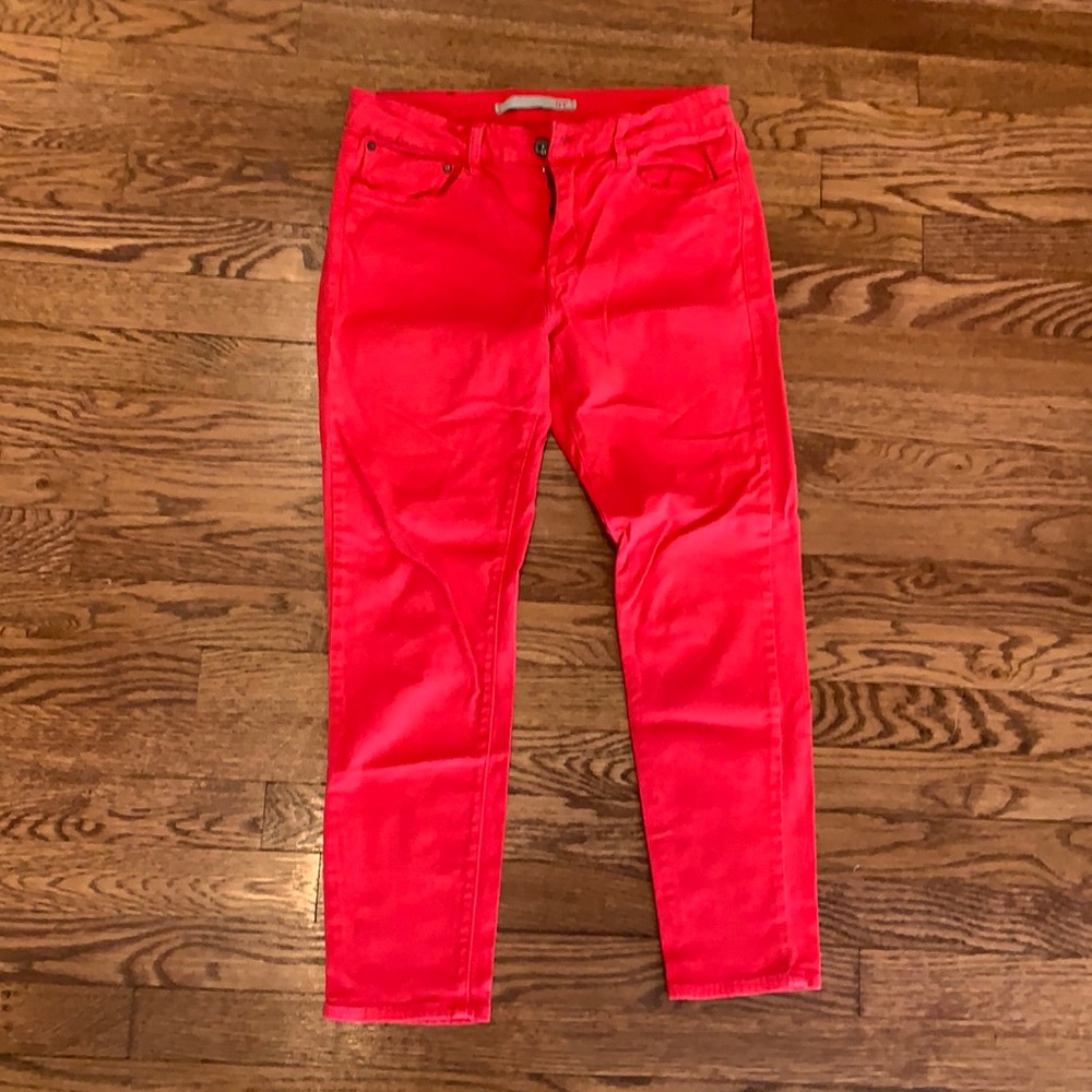 !IT red skinny jeans